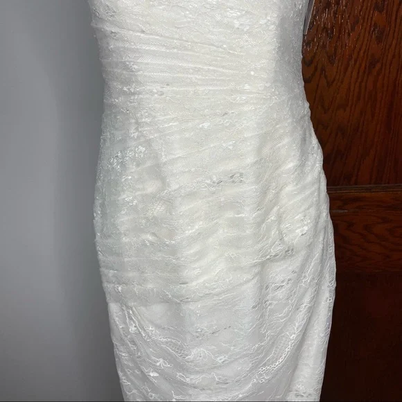 NWT White by Vera Wang Strapless Lace Wedding Dress